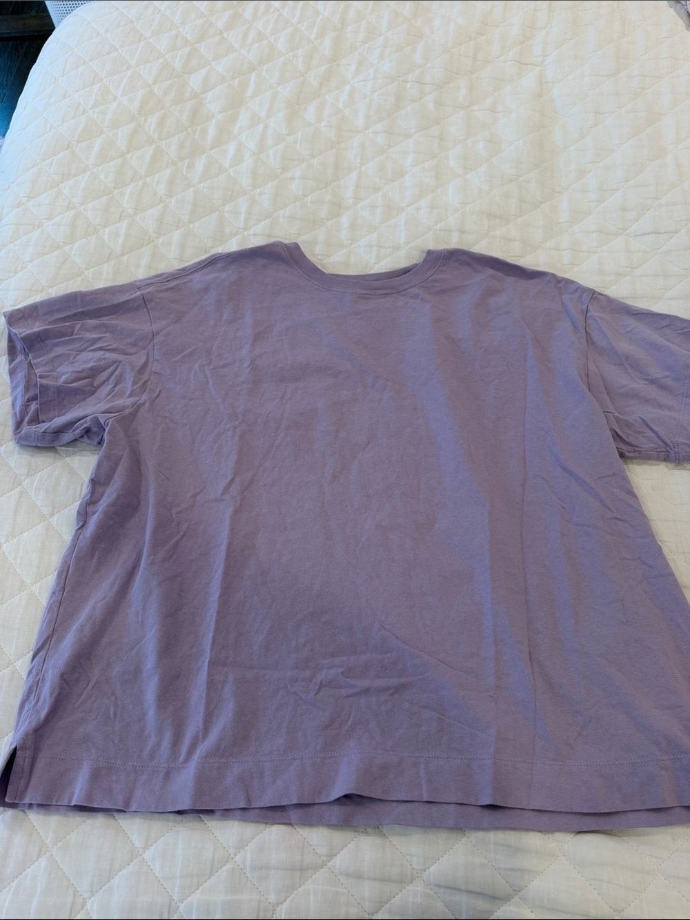 Old Navy Lilac Short Sleeve Crewneck Tee